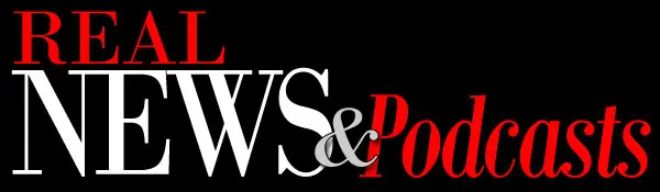 A black background with the words news and politics written in red.