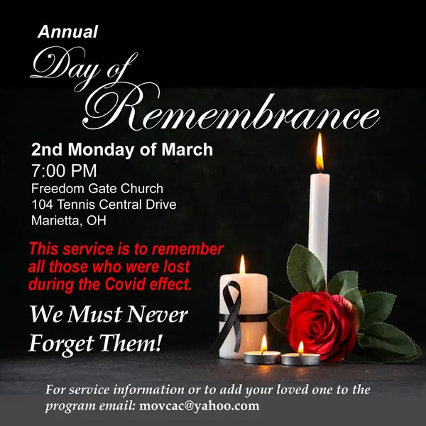 A poster for the annual day of remembrance.